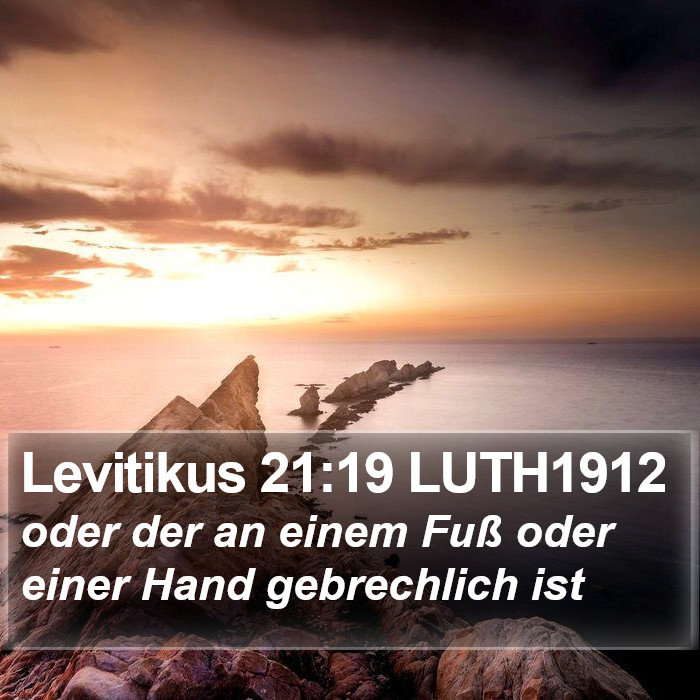 Levitikus 21:19 LUTH1912 Bible Study