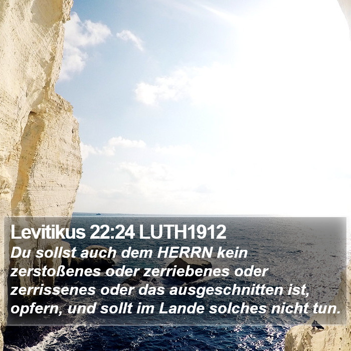 Levitikus 22:24 LUTH1912 Bible Study