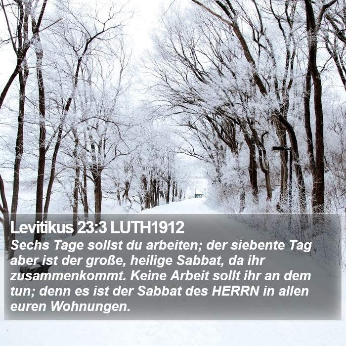 Levitikus 23:3 LUTH1912 Bible Study