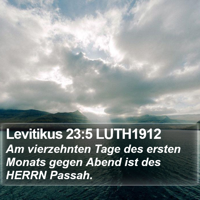 Levitikus 23:5 LUTH1912 Bible Study