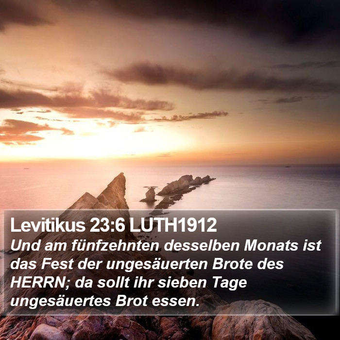 Levitikus 23:6 LUTH1912 Bible Study