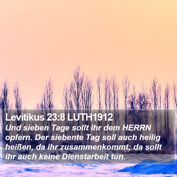 Levitikus 23:8 LUTH1912 Bible Study