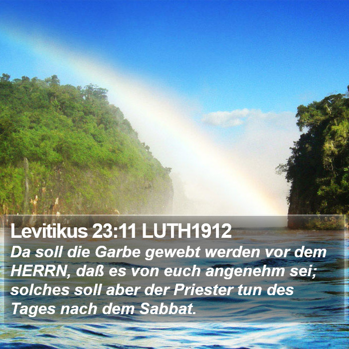 Levitikus 23:11 LUTH1912 Bible Study