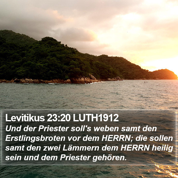 Levitikus 23:20 LUTH1912 Bible Study
