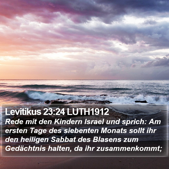 Levitikus 23:24 LUTH1912 Bible Study