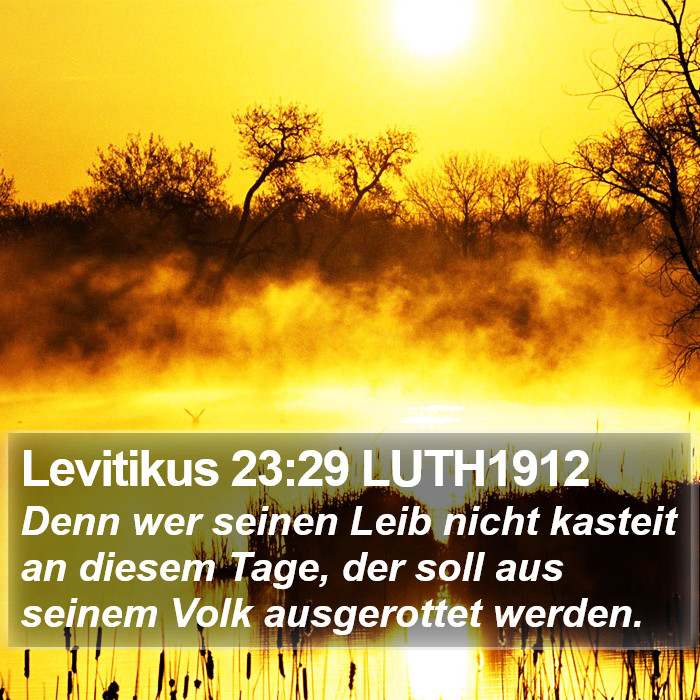 Levitikus 23:29 LUTH1912 Bible Study