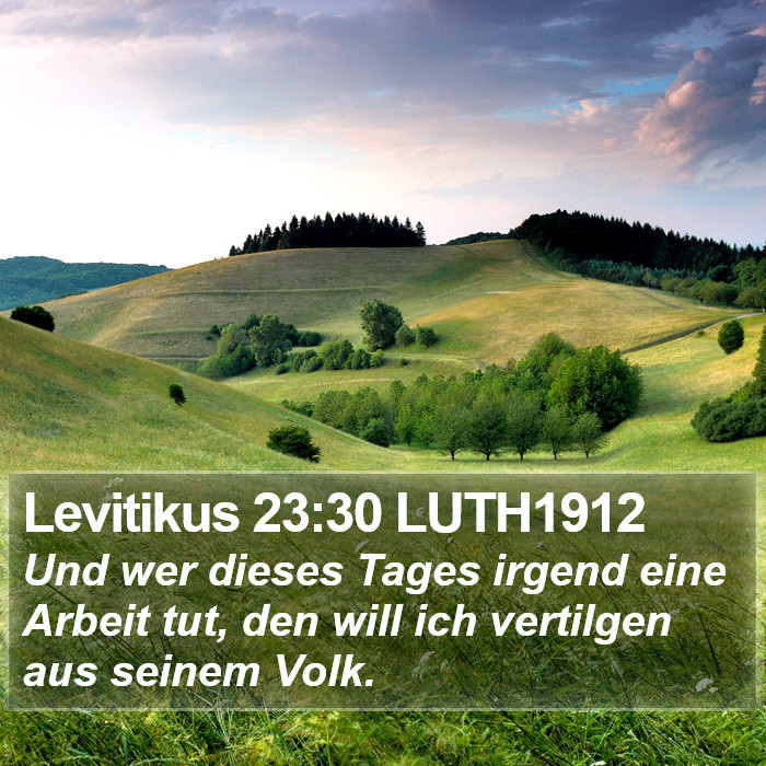 Levitikus 23:30 LUTH1912 Bible Study