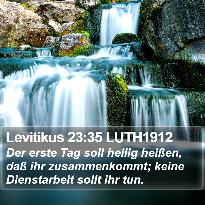 Levitikus 23:35 LUTH1912 Bible Study