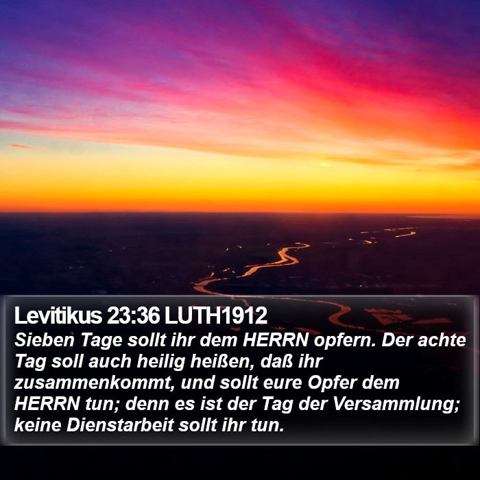Levitikus 23:36 LUTH1912 Bible Study