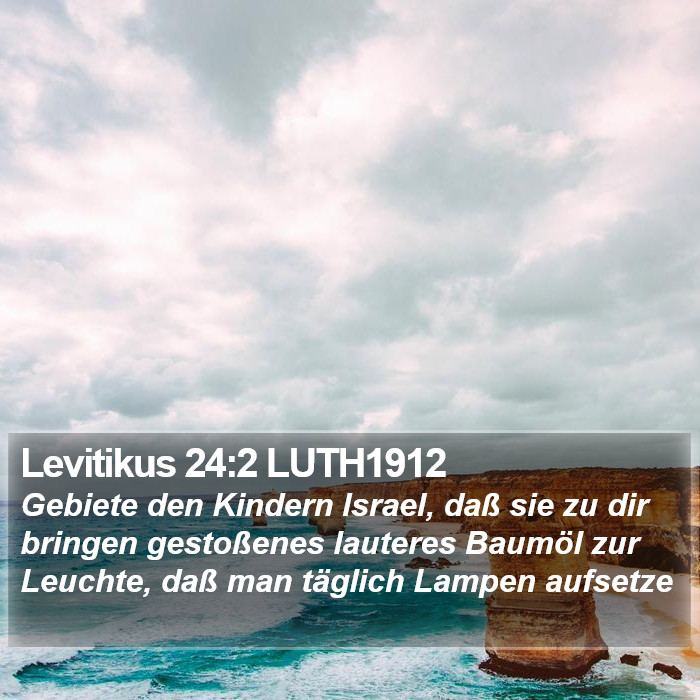 Levitikus 24:2 LUTH1912 Bible Study