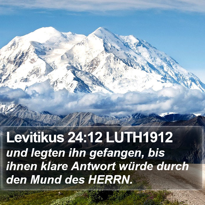 Levitikus 24:12 LUTH1912 Bible Study