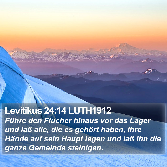 Levitikus 24:14 LUTH1912 Bible Study