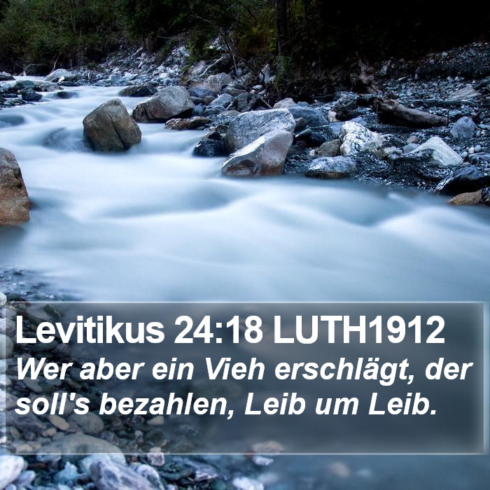 Levitikus 24:18 LUTH1912 Bible Study