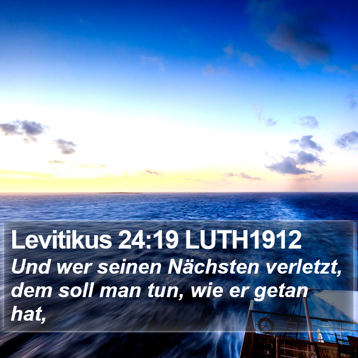 Levitikus 24:19 LUTH1912 Bible Study