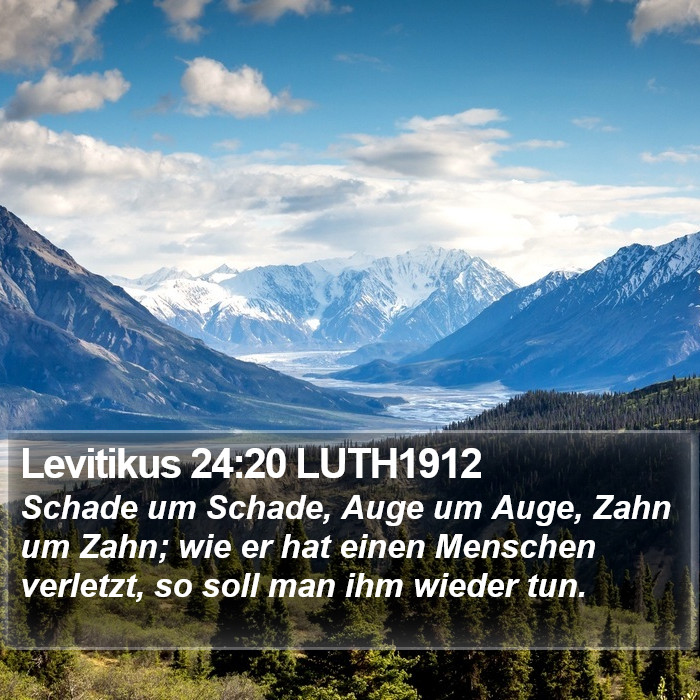 Levitikus 24:20 LUTH1912 Bible Study