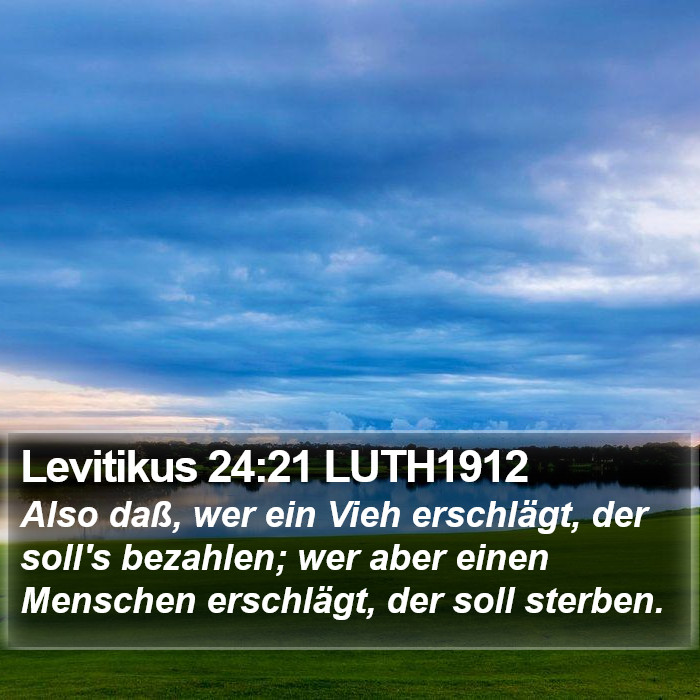 Levitikus 24:21 LUTH1912 Bible Study