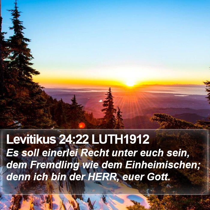 Levitikus 24:22 LUTH1912 Bible Study