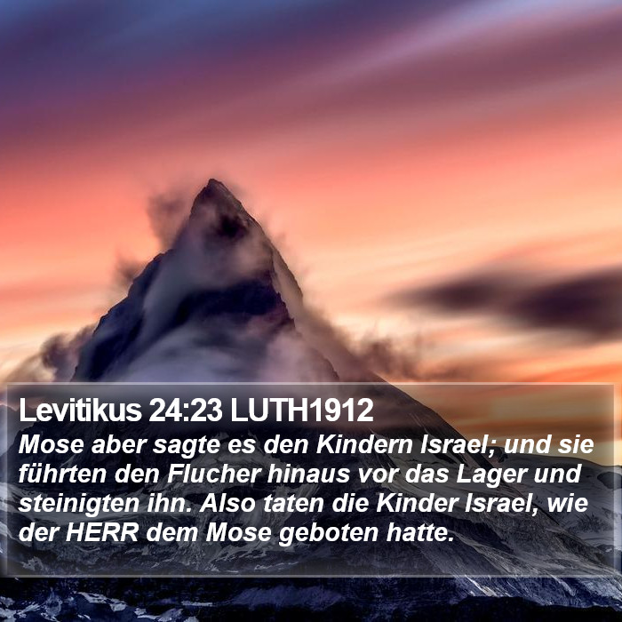 Levitikus 24:23 LUTH1912 Bible Study