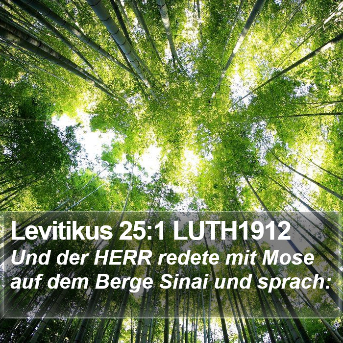 Levitikus 25:1 LUTH1912 Bible Study