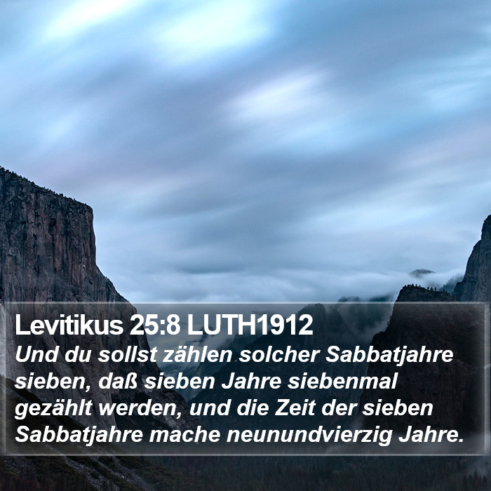 Levitikus 25:8 LUTH1912 Bible Study