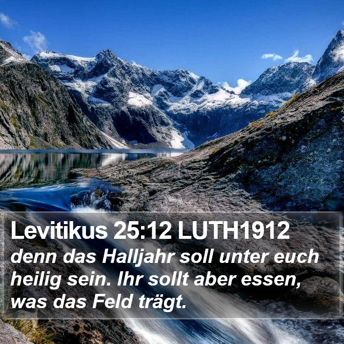 Levitikus 25:12 LUTH1912 Bible Study