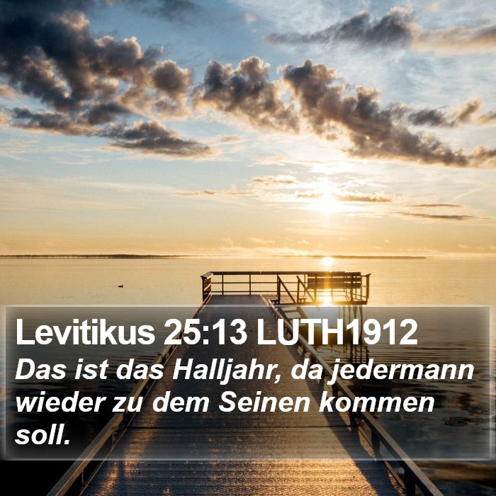 Levitikus 25:13 LUTH1912 Bible Study