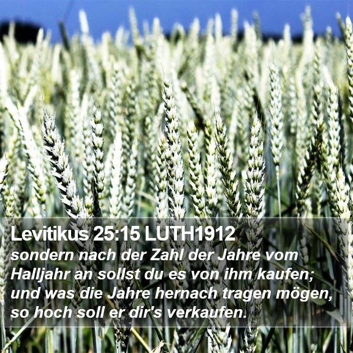 Levitikus 25:15 LUTH1912 Bible Study