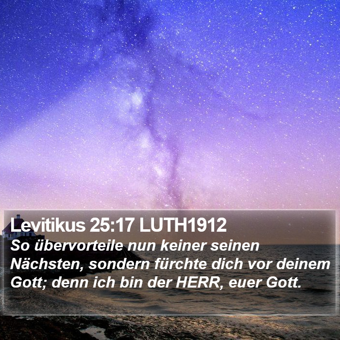 Levitikus 25:17 LUTH1912 Bible Study