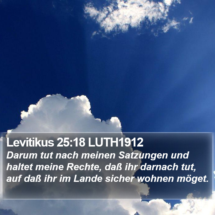 Levitikus 25:18 LUTH1912 Bible Study