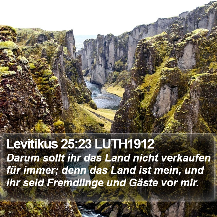 Levitikus 25:23 LUTH1912 Bible Study