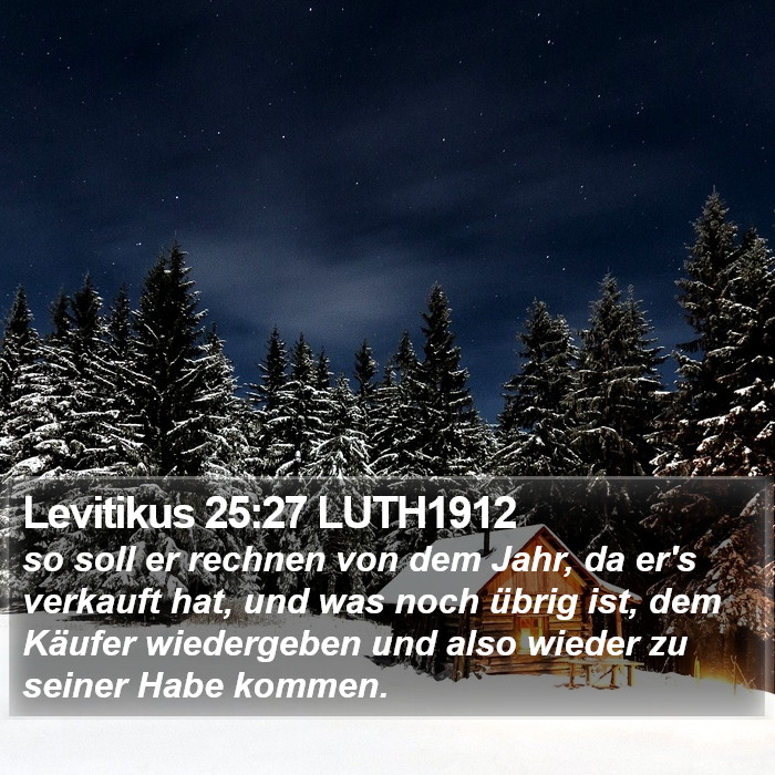 Levitikus 25:27 LUTH1912 Bible Study