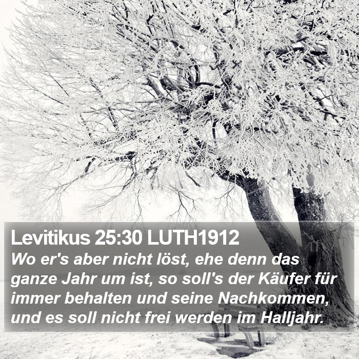 Levitikus 25:30 LUTH1912 Bible Study