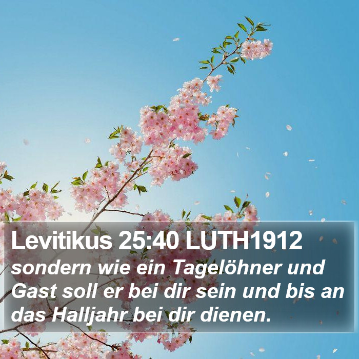 Levitikus 25:40 LUTH1912 Bible Study