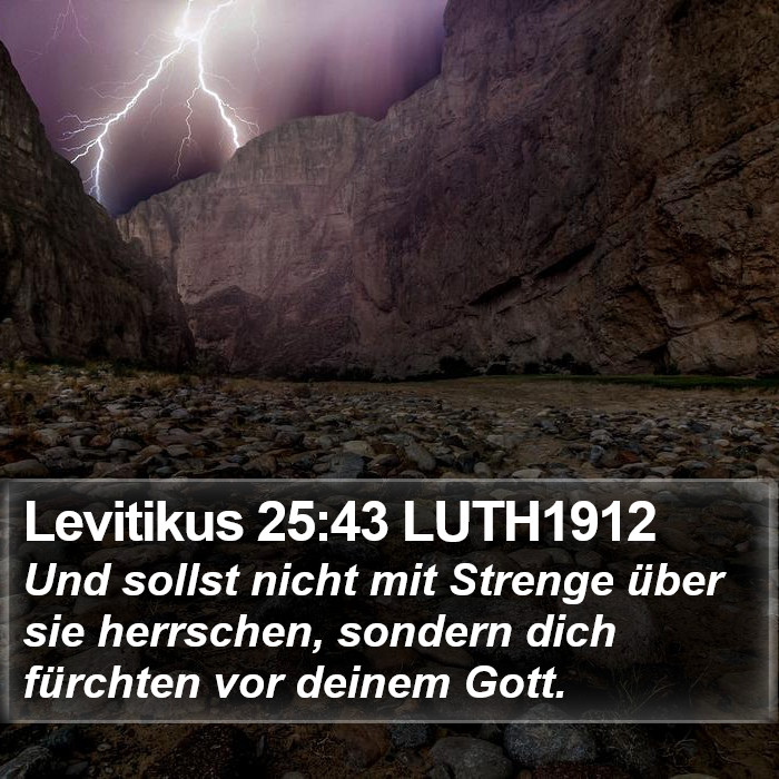 Levitikus 25:43 LUTH1912 Bible Study