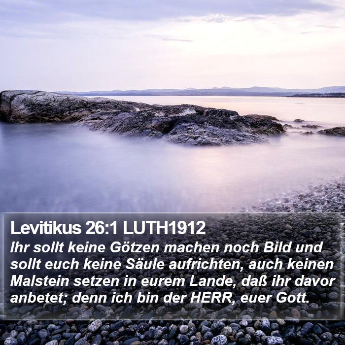 Levitikus 26:1 LUTH1912 Bible Study