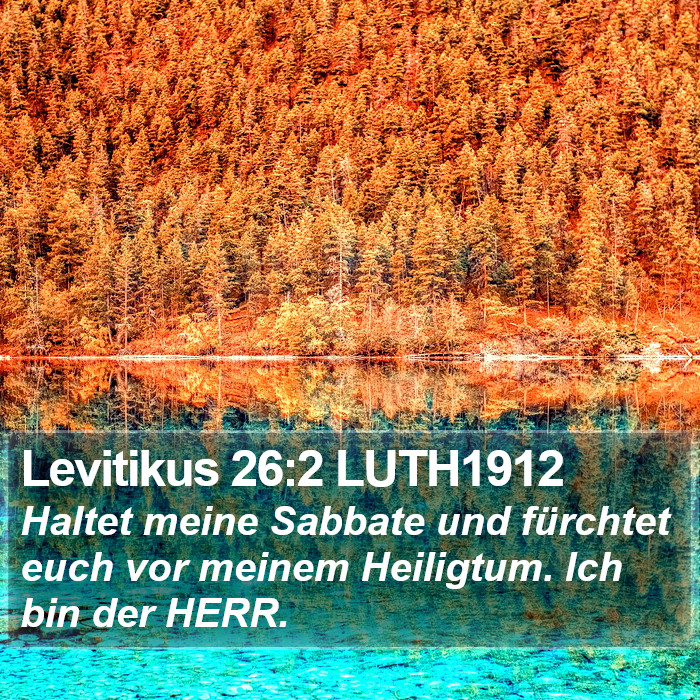 Levitikus 26:2 LUTH1912 Bible Study