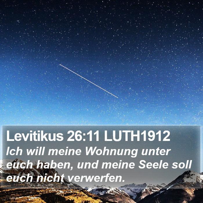 Levitikus 26:11 LUTH1912 Bible Study