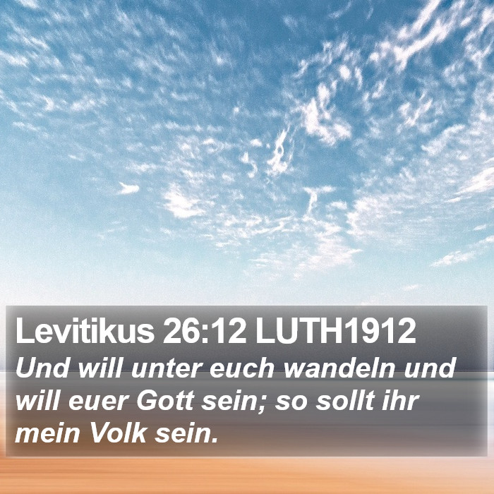 Levitikus 26:12 LUTH1912 Bible Study