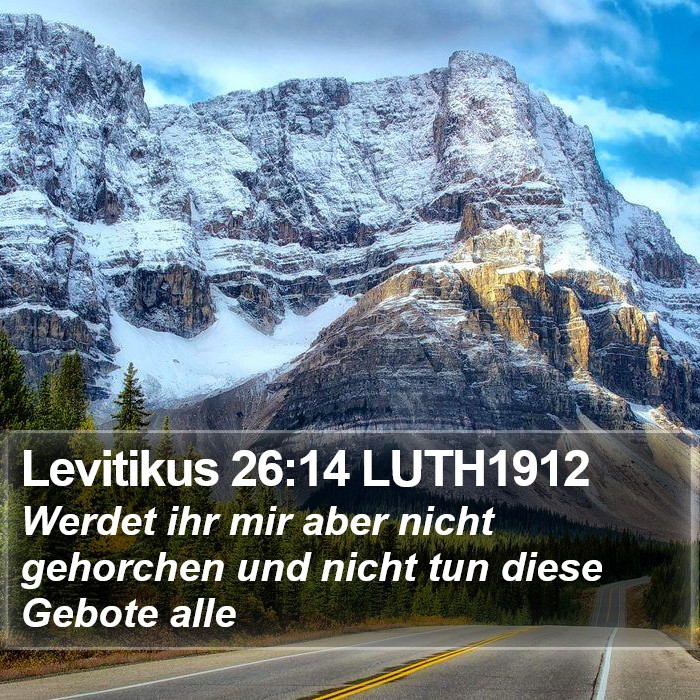 Levitikus 26:14 LUTH1912 Bible Study