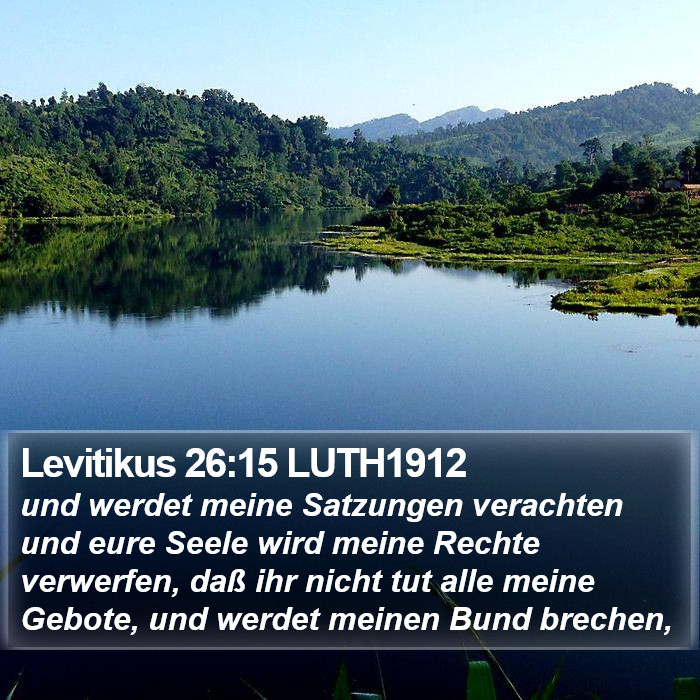 Levitikus 26:15 LUTH1912 Bible Study