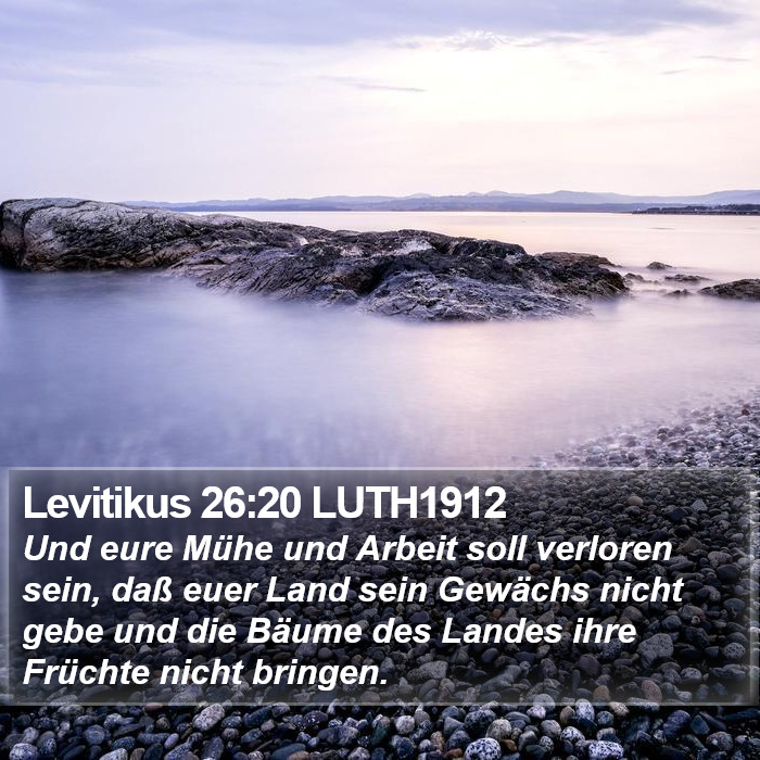 Levitikus 26:20 LUTH1912 Bible Study