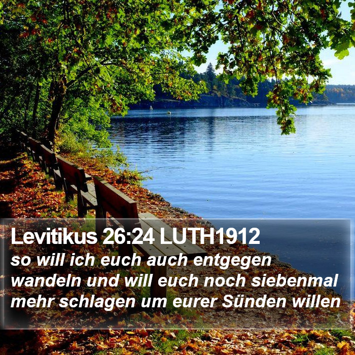 Levitikus 26:24 LUTH1912 Bible Study