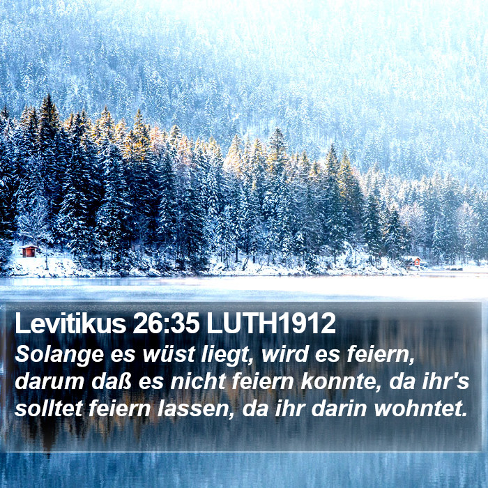 Levitikus 26:35 LUTH1912 Bible Study