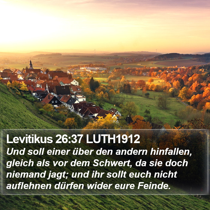 Levitikus 26:37 LUTH1912 Bible Study