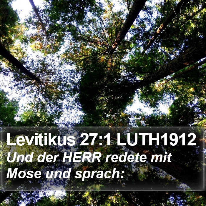 Levitikus 27:1 LUTH1912 Bible Study