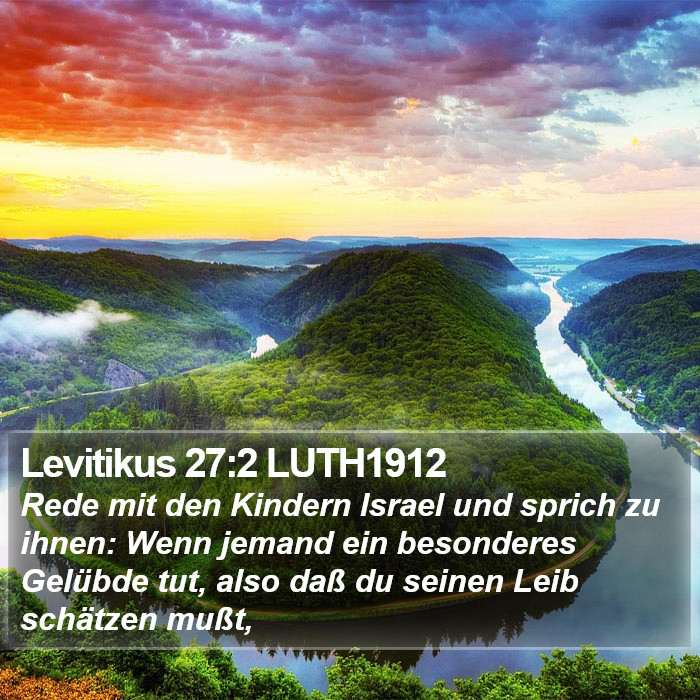 Levitikus 27:2 LUTH1912 Bible Study