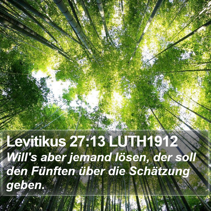 Levitikus 27:13 LUTH1912 Bible Study