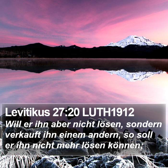 Levitikus 27:20 LUTH1912 Bible Study