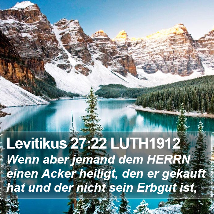 Levitikus 27:22 LUTH1912 Bible Study