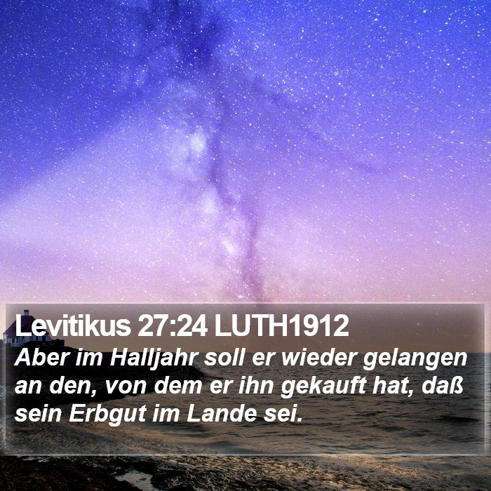 Levitikus 27:24 LUTH1912 Bible Study